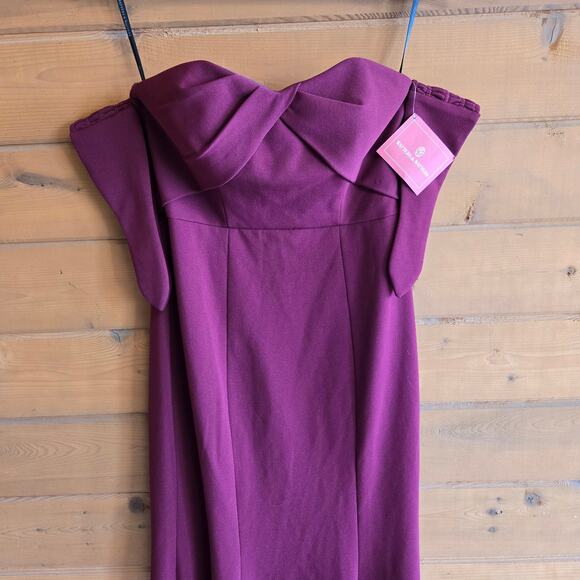 Anthropologie BHLDN Watters & Watters Delilah Gown Bordeaux Red 2 NWT Dress - Picture 4 of 9